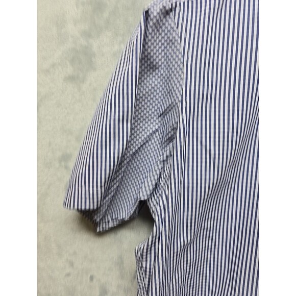 U.S. POLO ASSN Mens Size XL Short Sleeve Blue Checks Button Up Front Pocket - Picture 7 of 10